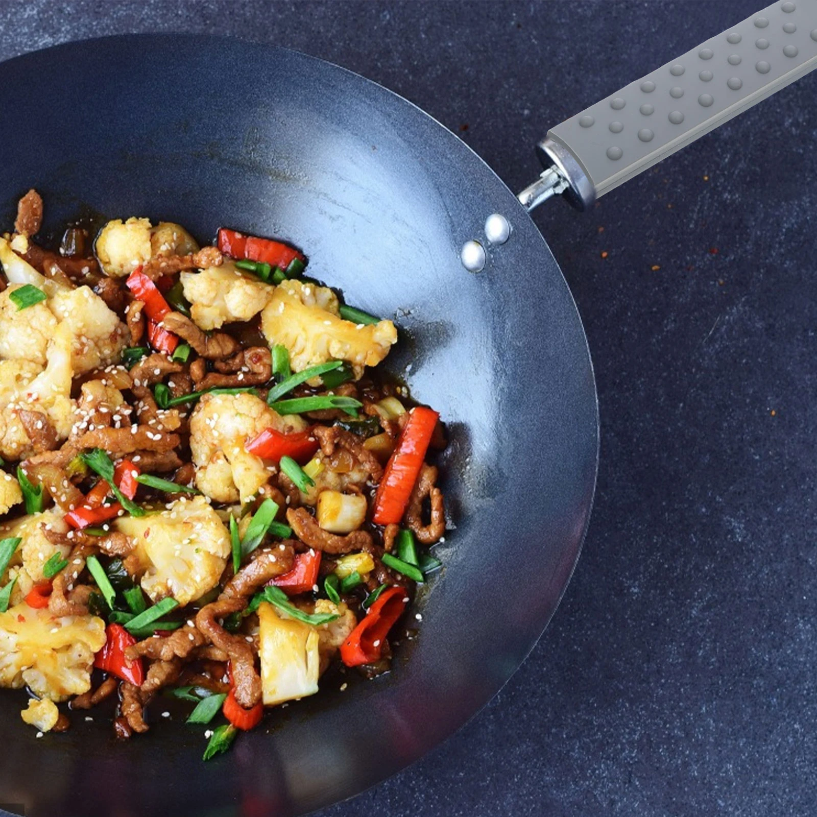 

Pot Handle Cover Silicone Non-Slip Heat-Resistant Anti-Scald Cookware Handle Sleeve For Pots Pans Multi-Functional Lightweight