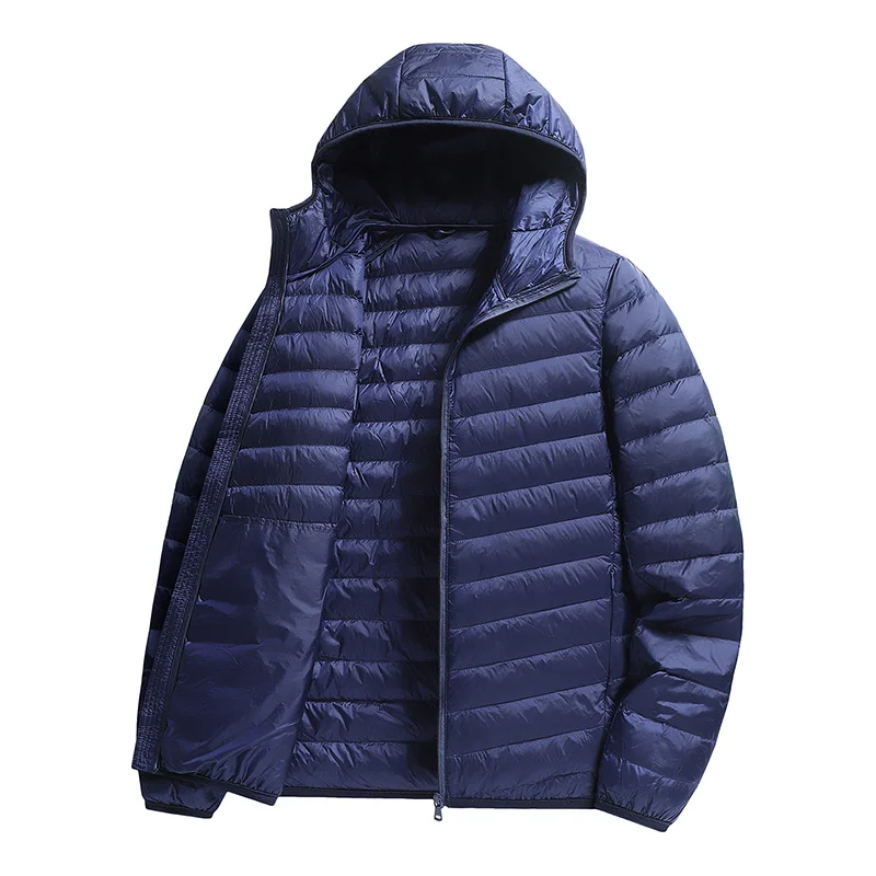 

Men's Thick Warm Lightweight Hooded Jacket Fashion Casual Cotton Padded Puffer Coat Autumn Winter Outwear Puffer Jacket