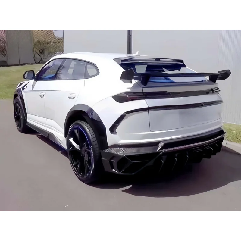 High Quality Aerodynamic Carbon Fiber Pressure Tail Rear Wing Decor Spoiler Upgrade Accessories Luxury SUV