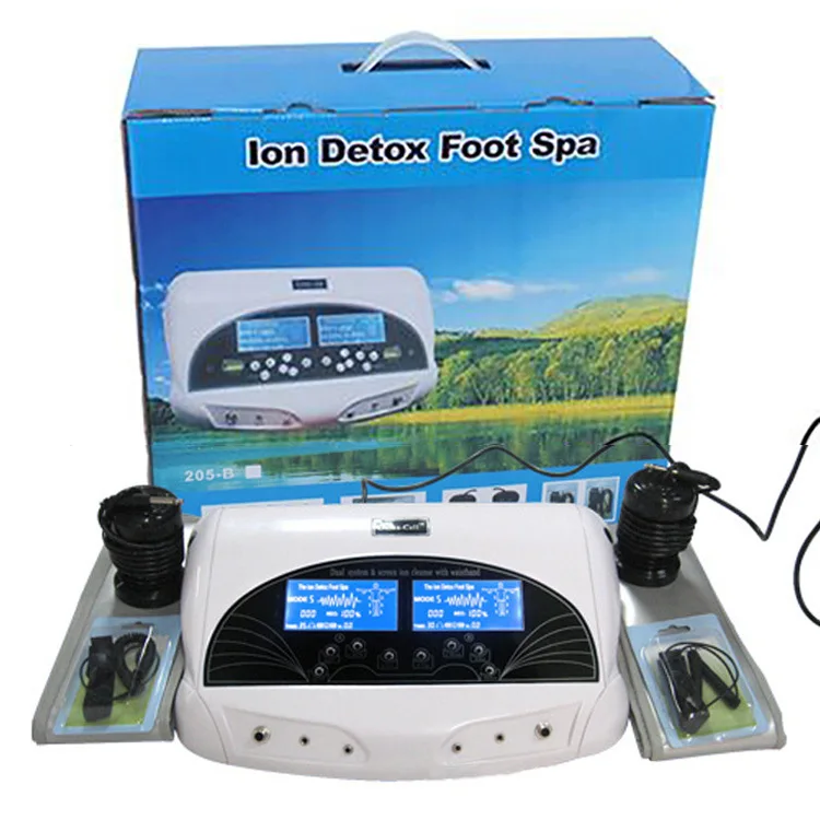 Detox Ionic Foot Spa Bath Massager Machine Mini Foot Bath Detoxifier Health Therapy Cleanse Footspa Vibration Care Arrays Aqua