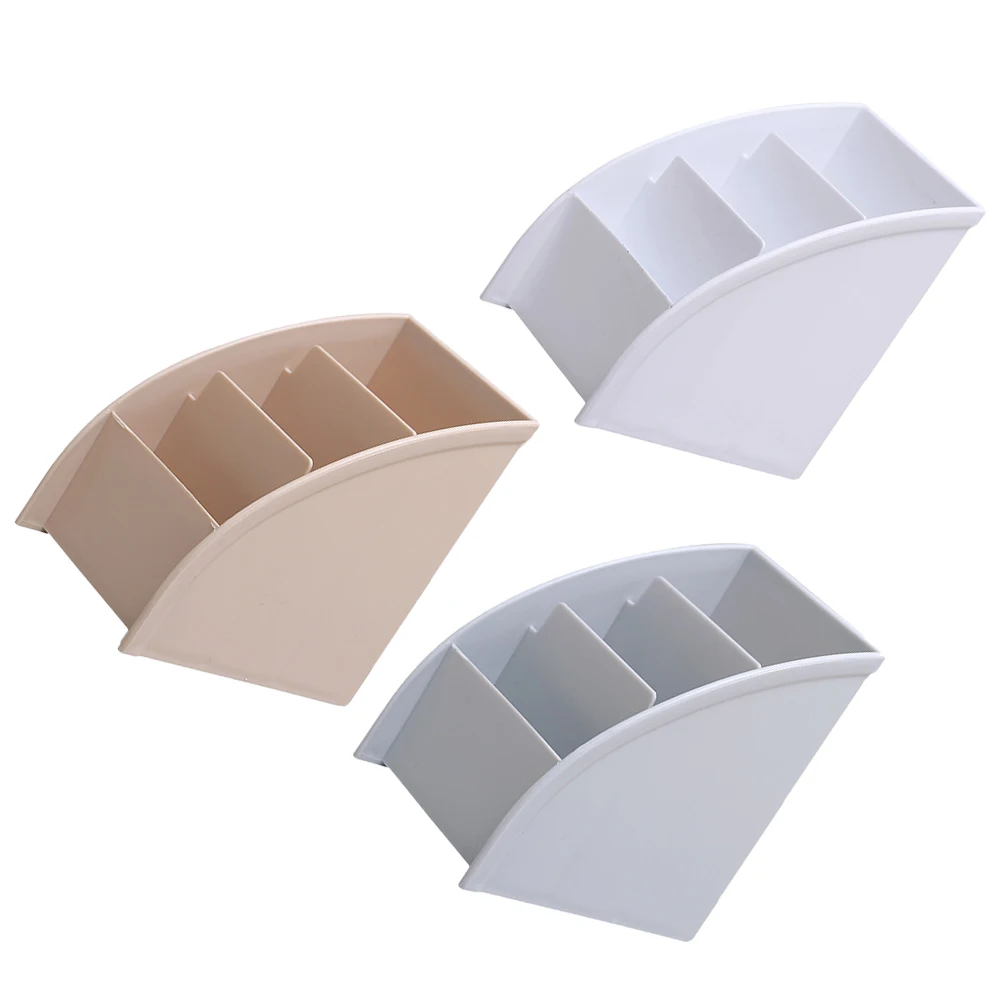 

3Pcs Trapezoidal Storage Boxes Desk ganizers Stationery Holder Pen Makeup Pencil Container MultiGrid Design