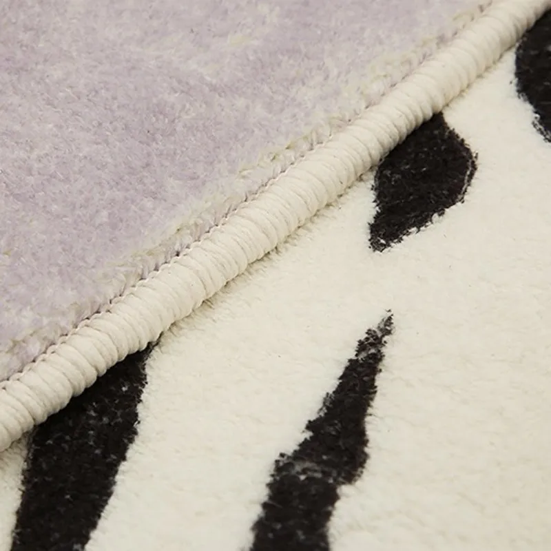 غير النظامية فو جلد البقر السجاد لغرفة المعيشة ضوء الفاخرة صالة البساط Thicker نوم ديكور المضادة للانزلاق حصيرة المنزل أفخم السجاد