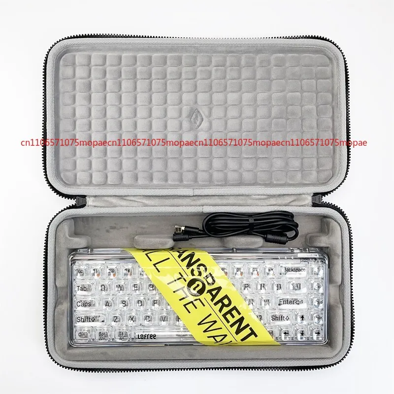 

Чехол для хранения для переноски механической клавиатуры Lofree 1% с прозрачными кристаллами