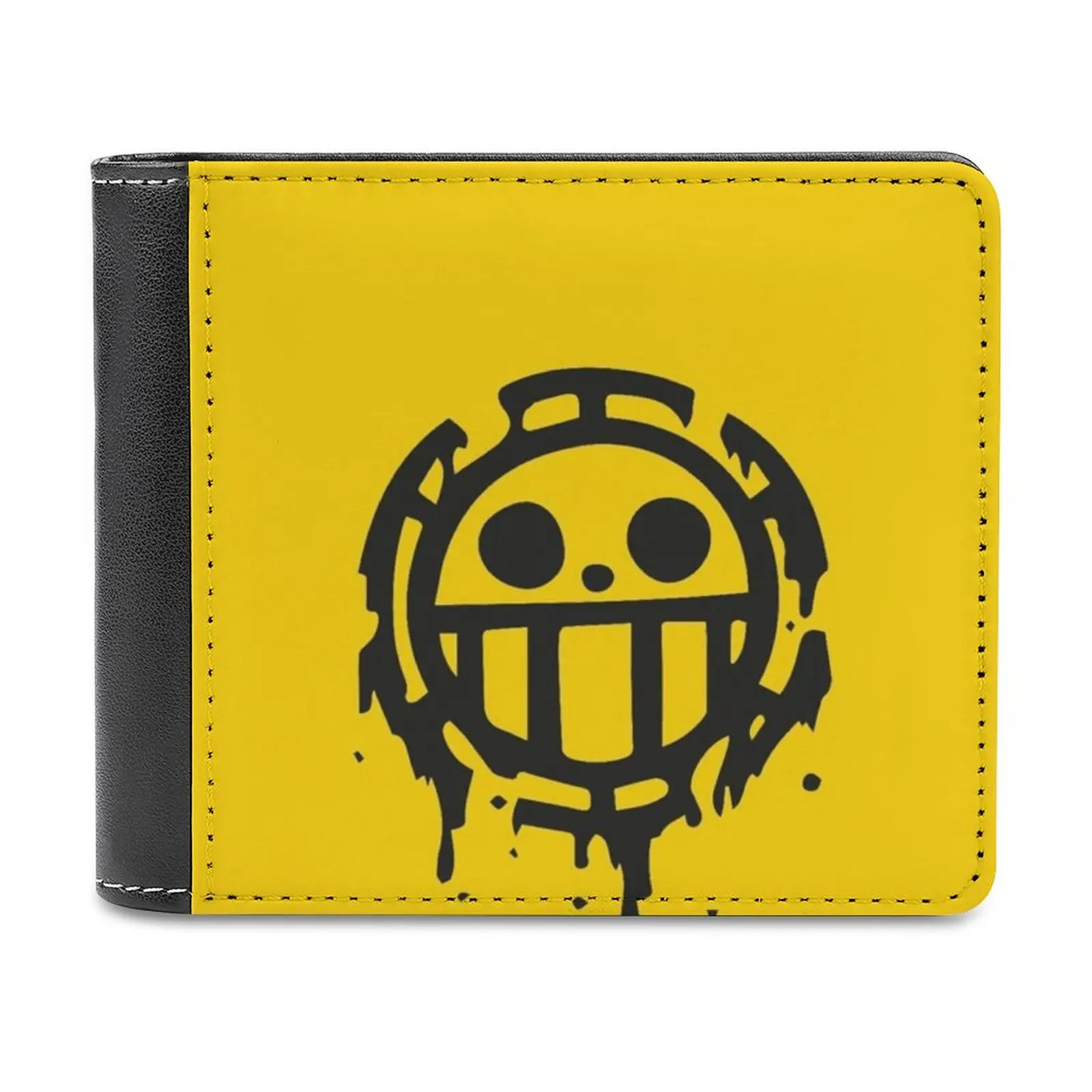 

Trafalgar D. Water Law Leather Wallet Men Classic Black Purse Credit Card Holder Fashion Men's Wallet Trafalgar D Law Trafalgar