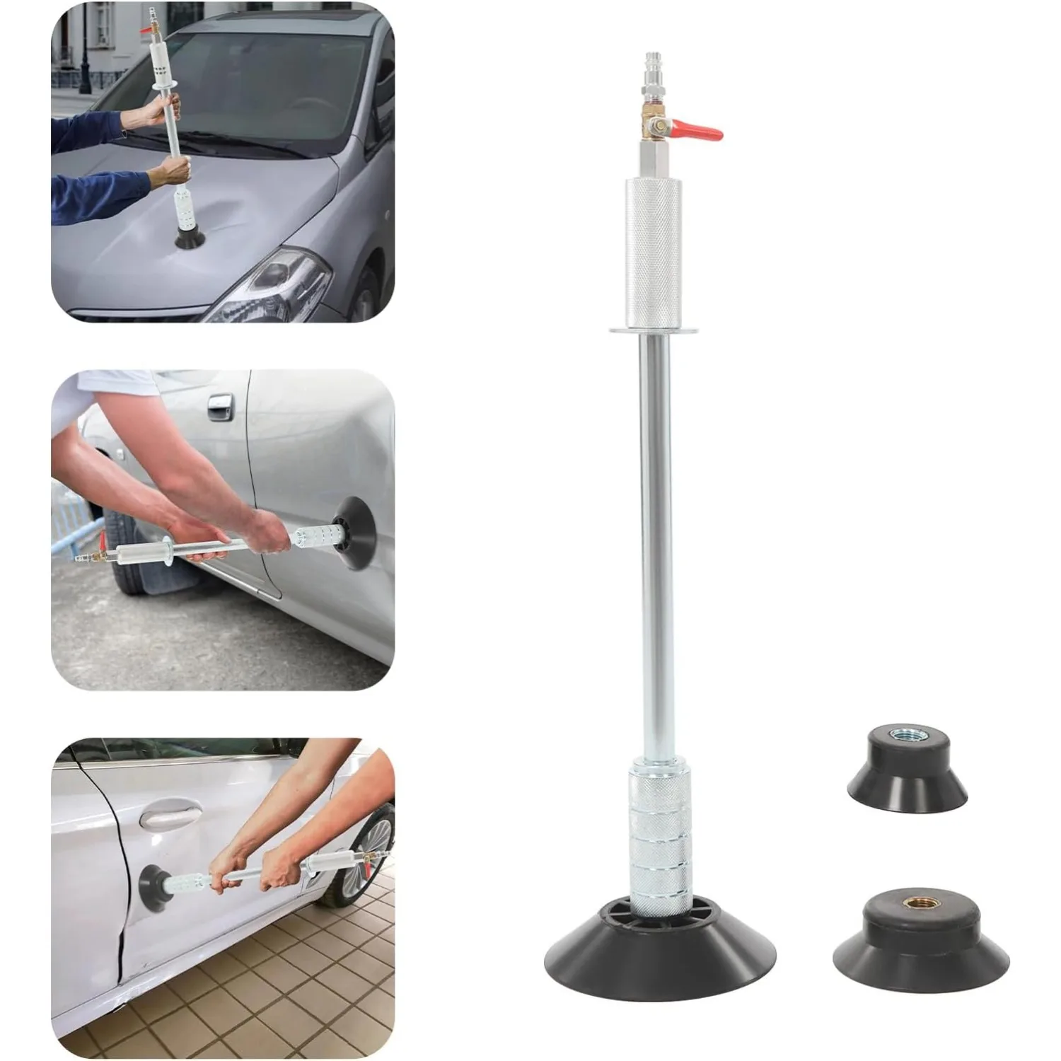 Afbeelding 4: Dent Removal Tool Dent Puller, Auto Dent Repair Puller, Verveloos Dent Removal Kit, Pneumatische Vacuüm Zuignap Hamer Puller