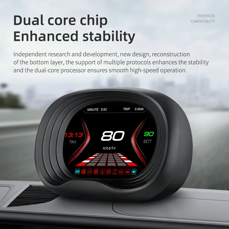 Auto OBD2 GPS Head-Up Display Auto Electronics HUD Projector Display Digital Display Car Speedometer Accessories For 90% Car