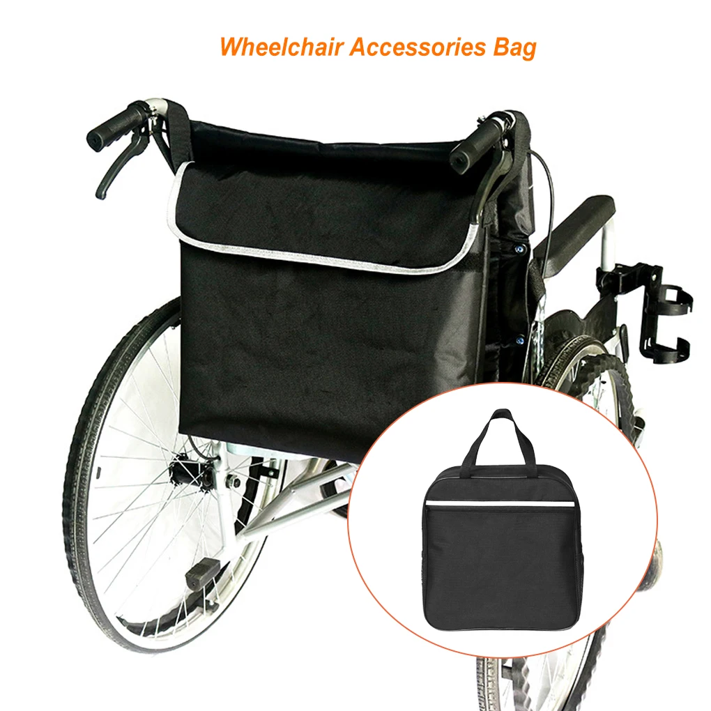 Wheelchair Bag Storage Pouch Hanging Organizer Compartment Removable