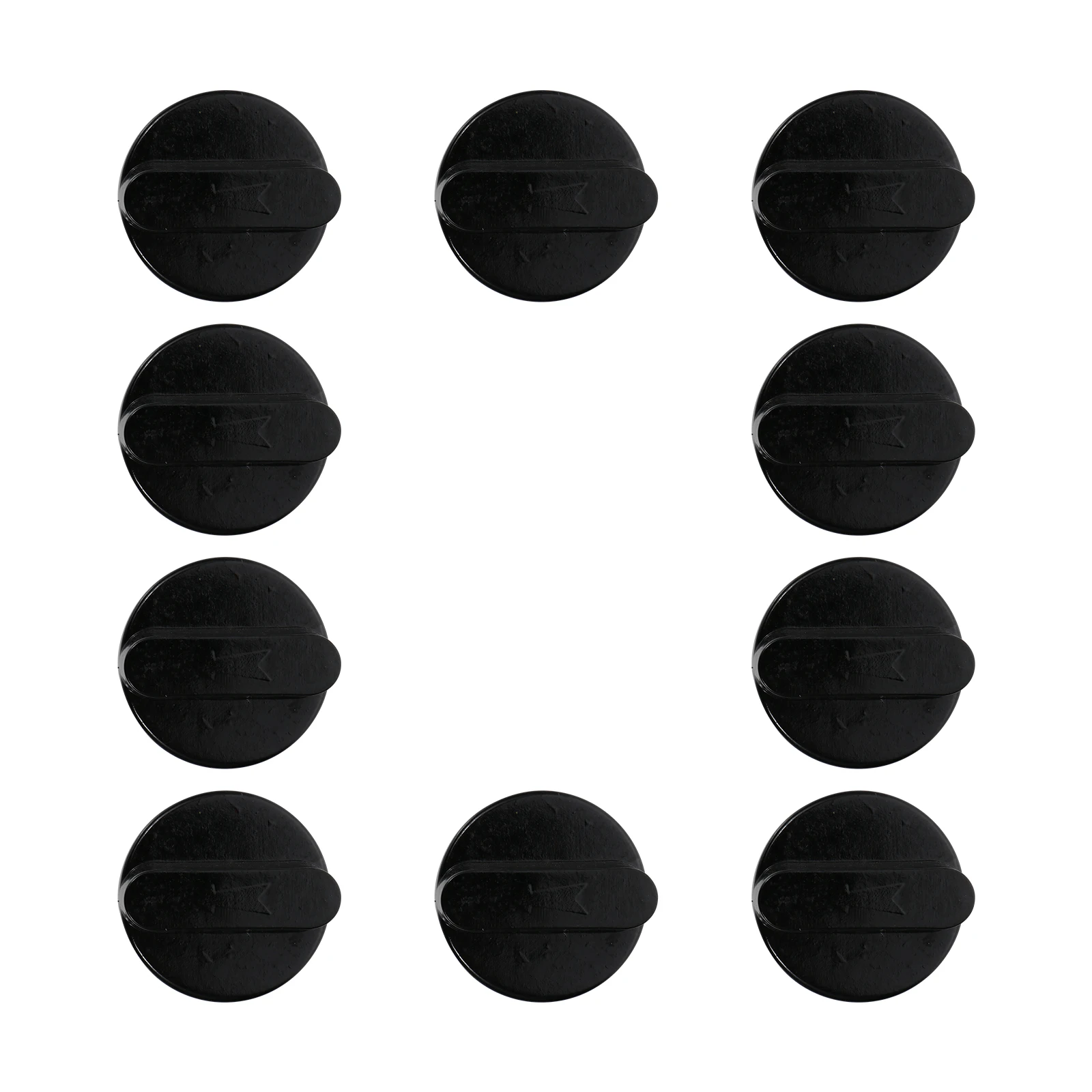 

10pcs Gas Stove Switch Knob Durable Plastic Lightweight Small Size Suitable Home Restaurant Most Gas Stoves Cooker Kitchen Bar