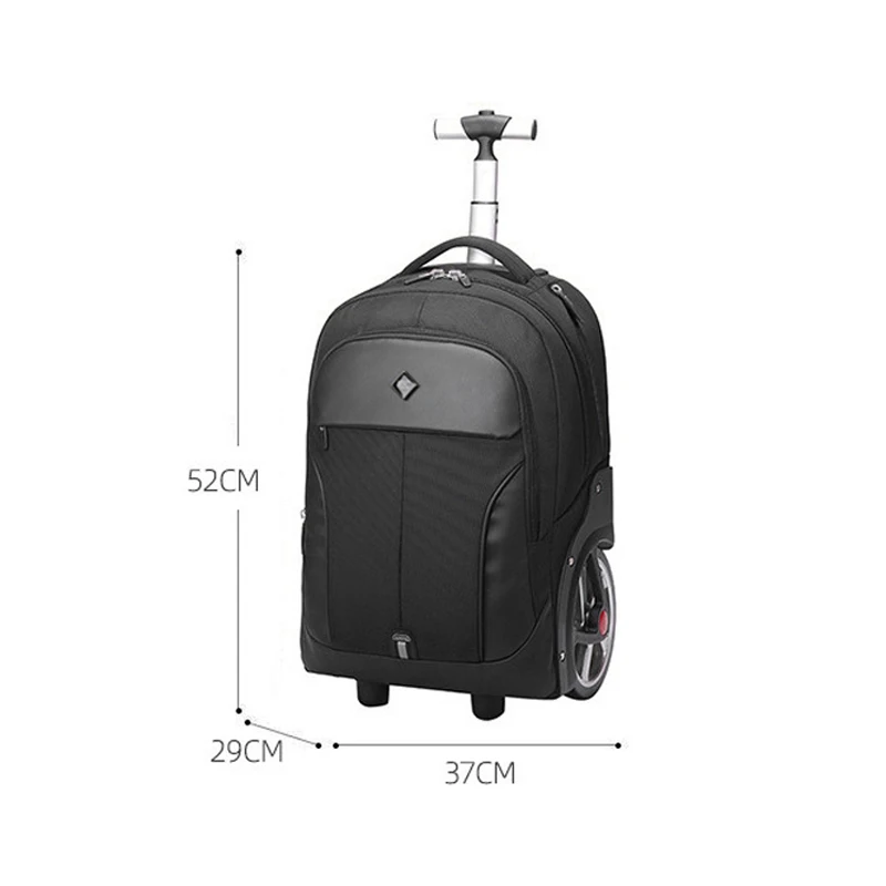 20 inch Men Travel Trolley bag Rolling Luggage Bag Wheeled Backpack for Business Cabin carry on laptop Backpacks With wheels