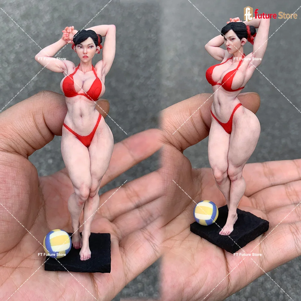 

Resin Diorama 1/18 1/16 1/12 Maruko Head Anime Muscle Beauty Female Underwear Model Miniature Figurine Doll Scene Prop Display