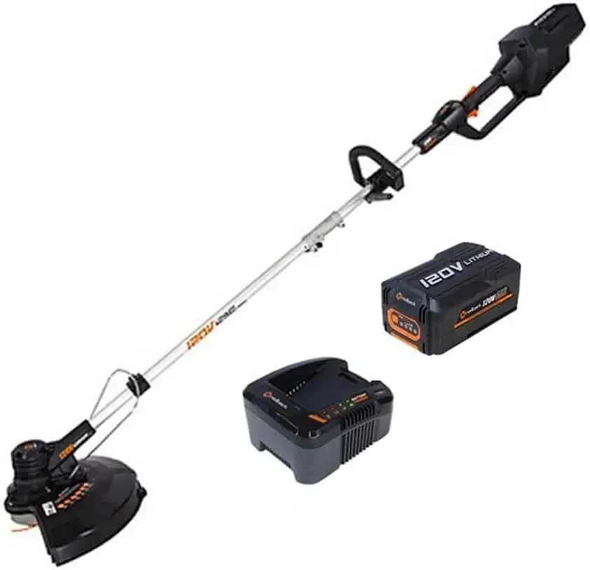 String Trimmer, Cordless Weed Eater, Brushless Motor, 2Ah Battery and 1A Charger Included