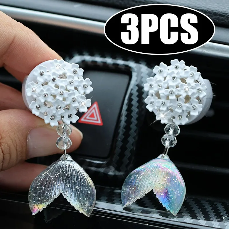 

Car Fragrance Diffuser Auto Air Outlet Aromatherapy Clip Air Conditioner Vent Cute Mermaid Aromatherapy Decoration Accessories