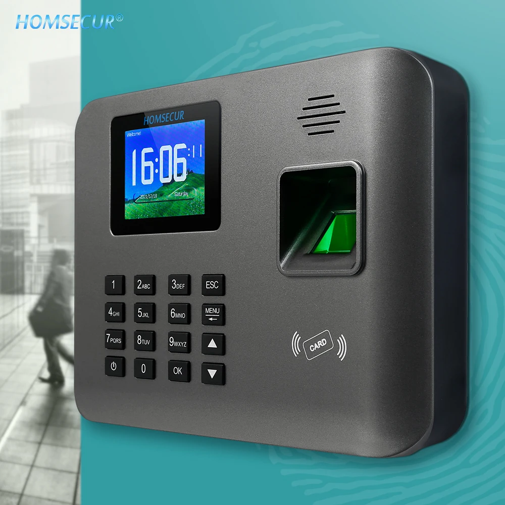 

HOMSECUR Employee WiFi Fingerprint Time Attendance Free Software And DST Setting