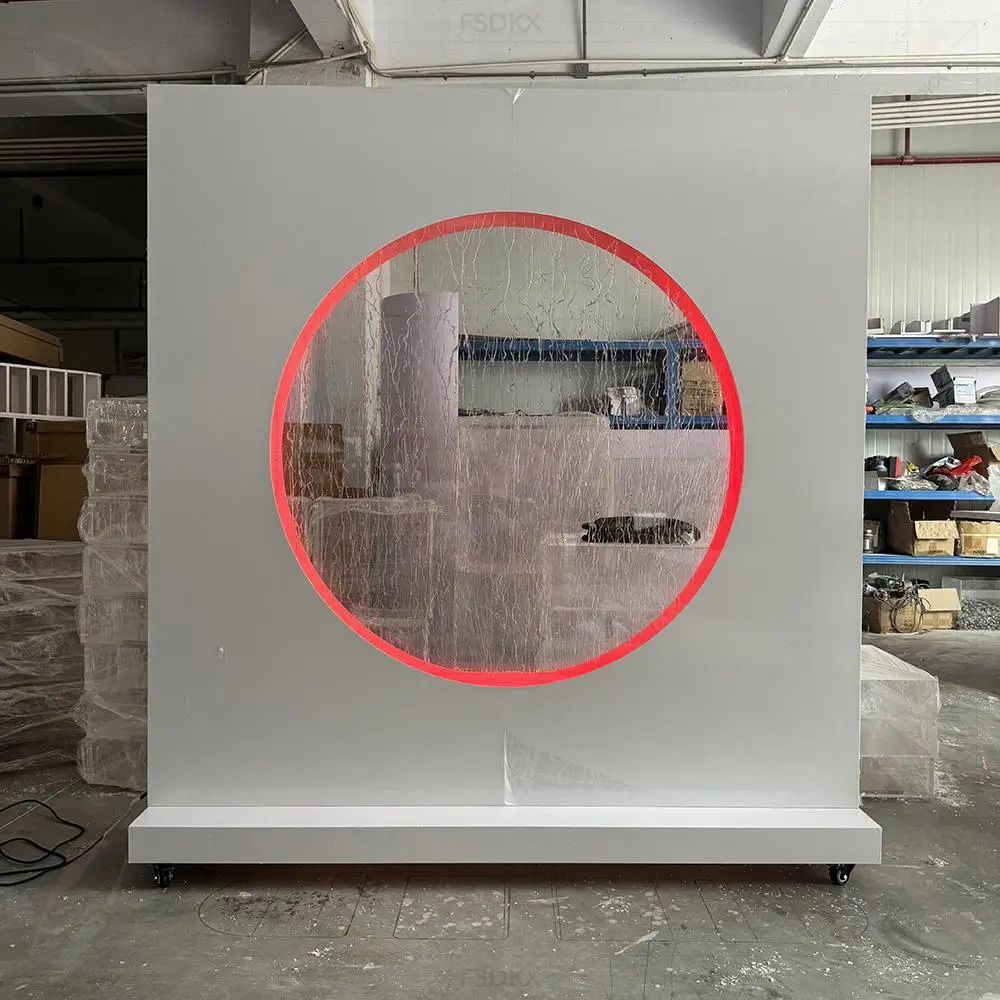 

Hot Sale Wedding Decorations Entrance Sign Wedding Waterfall Backdrop Fountain Indoor Event Decoration Supplies