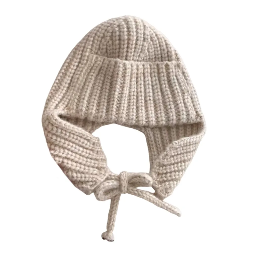 

Hood Earmuff Thickened Knitted Hat Super Soft Warm Beanie Cap Fashion Soft Fleece Lining Bonnet Caps Winter Season