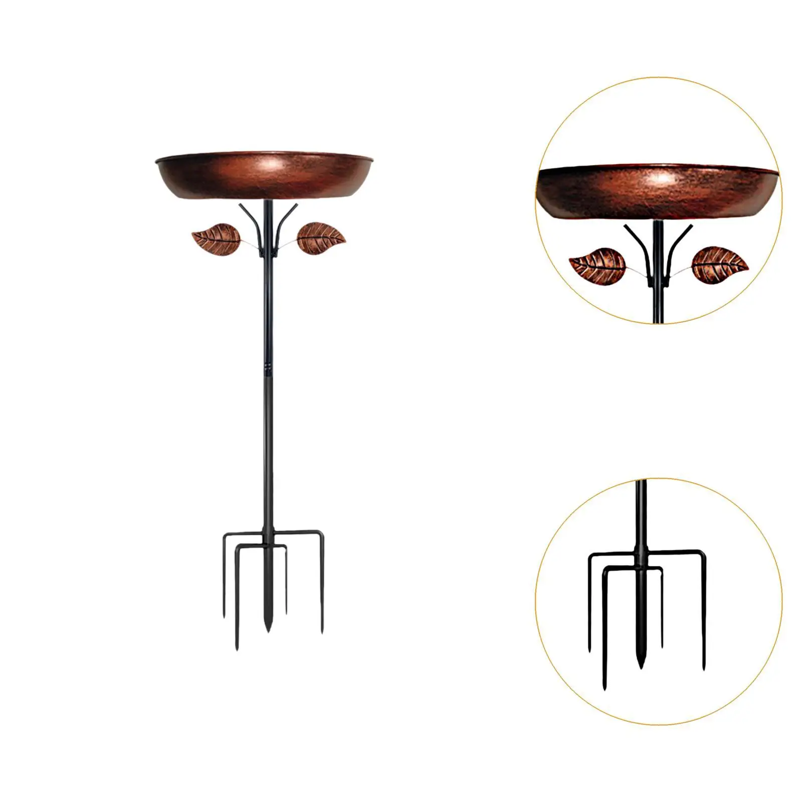 وحدة تغذية الطيور المعدنية، حامل متعدد الاستخدامات، 5 شوكات، قاعدة