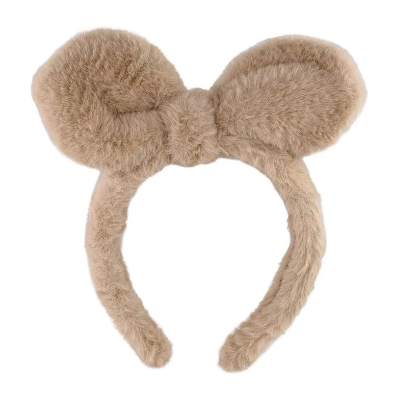 Cute Cartoon Rabbit Ear Headband Women Girls Bunny Bear Ears Hairband Cosplay Hair Band Fashion Plush Hair Hoop Hair Accessories