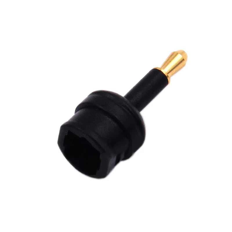 Toslink-Mini adaptador de Cable óptico Digital macho a puerto estándar SPDIF, Conector de Audio Hi-Fi para Macbook TV Box, 3,5mm