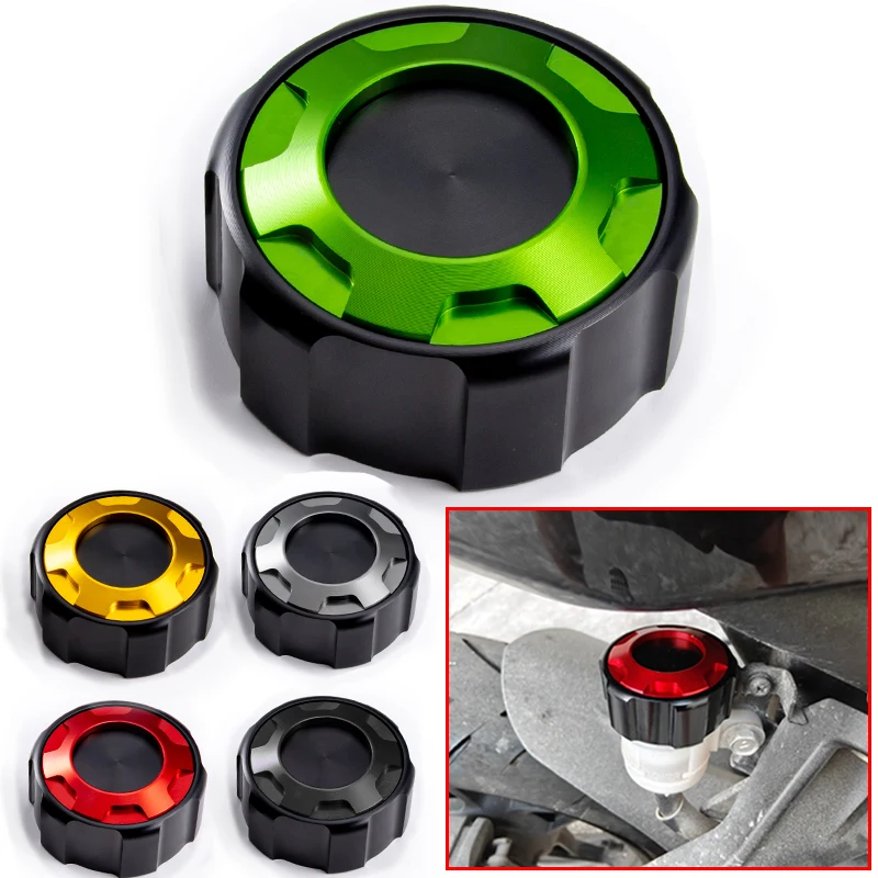 For Kawasaki Z900 Z250 Z650 Z750 Z400 Z800 Z1000 ZX4R/RR Ninja 400 650 300 ZX6R ZX10R rear brake tank cap protection Accessories