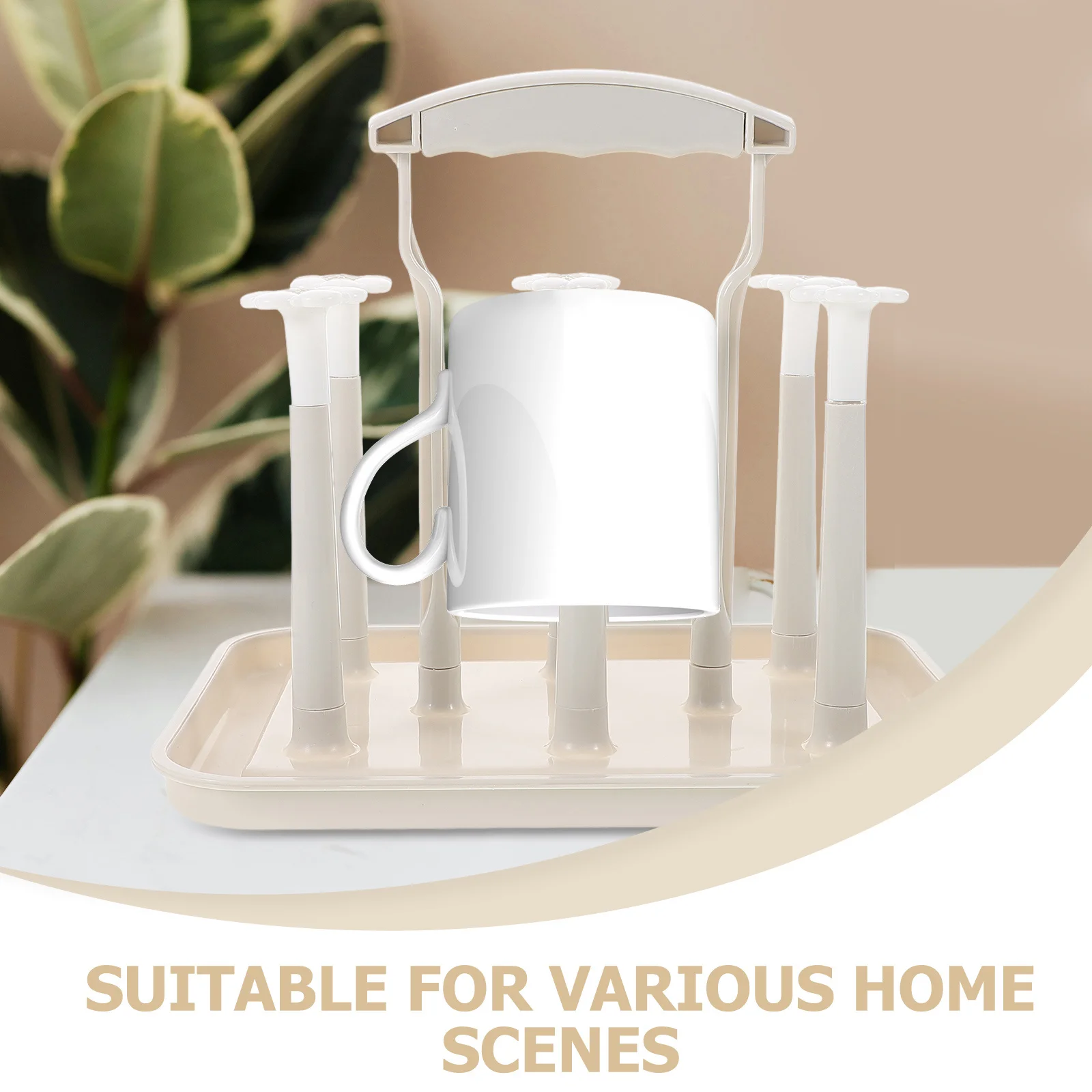 رف تجفيف زجاجات الأطفال، حامل موفر للمساحة لمنظم تصريف الزجاجات على سطح الطاولة، رف مطبخ متعدد الوظائف #3