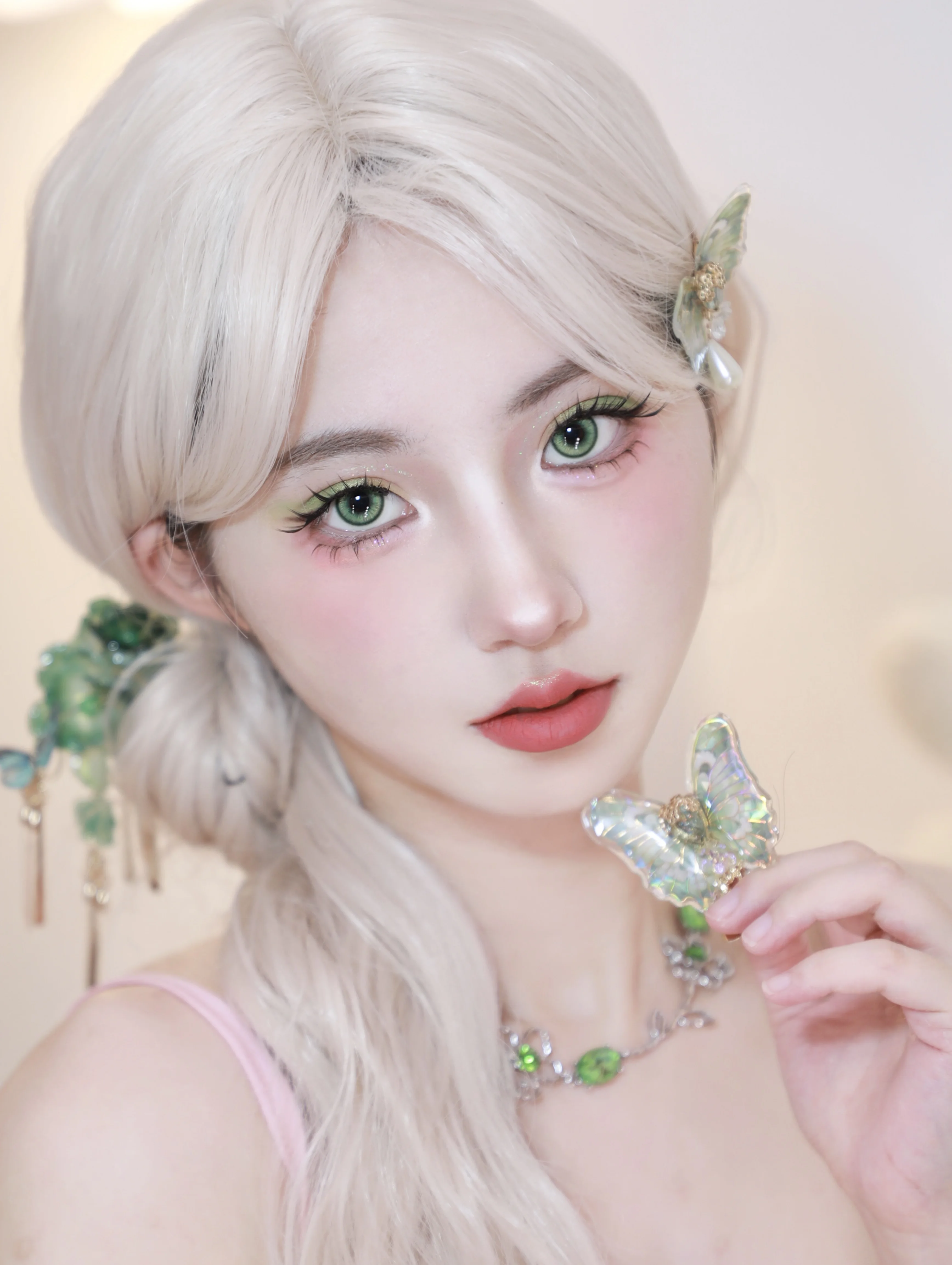 Abgestufte 1 Paar farbige Kontaktlinsen Halloween Cosplay Softlens 14,2 mm 6 Monate – Detail 18