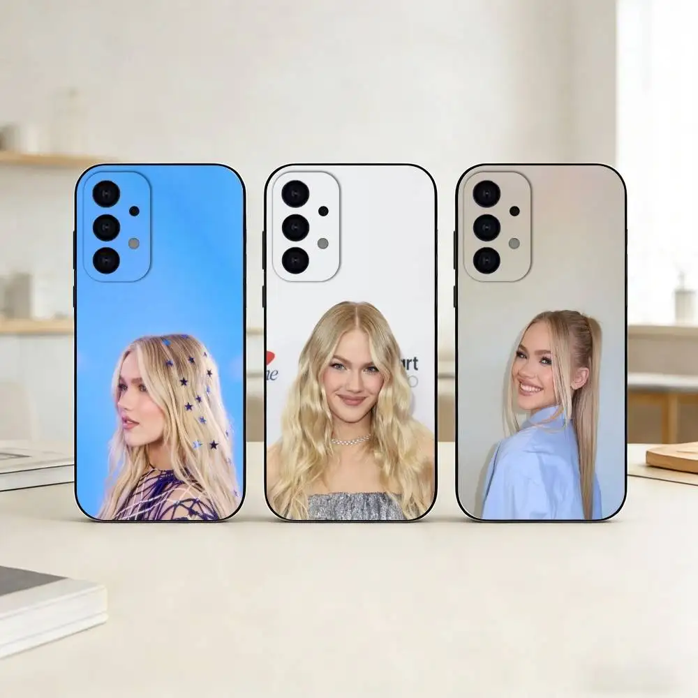 

Freya Skye Singer Phone Case For Samsung S25,24,23,22,30,21,10,9,Ultra,Plus,Lite Soft Black Case