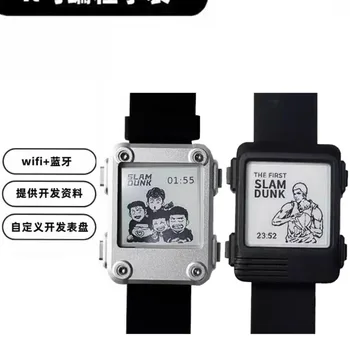 ESP32 programmable electronic watch smart wearable open source bracelet e-lnk ink display Arduino developed