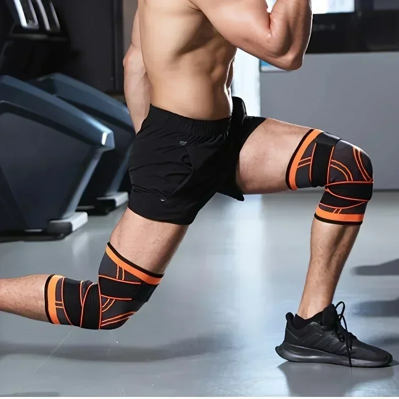 1PCS Adjustable Sports Knee Pad Knee Pain Relief Patella Stabilizer Brace Support for Hiking Soccer Basketball Running Sport - view 3