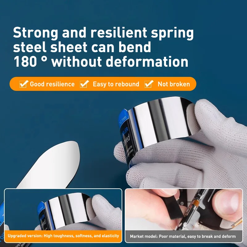 Utensili manuali professionali con leva in metallo Strumenti di apertura Piede di porco in acciaio flessibile per iPhone iPad iPod Riparazione dello smontaggio dello schermo del tablet del telefono