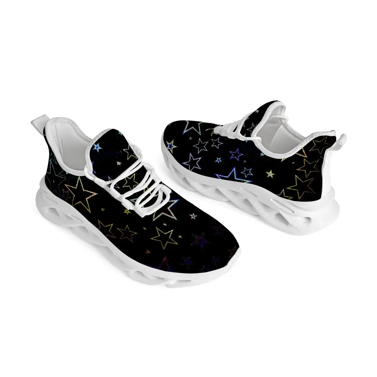 

Новая повседневная спортивная обувь большого размера с низким верхом и плоской подошвой на шнуровке на мягкой подошве с национальным флагом и звездами