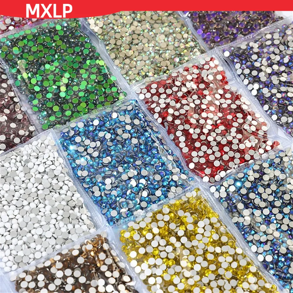 Big Bag Ss6-ss30 Bulk Package Wholesale Flatback Crystal Non Hotfix Rhinestones For Diy For Nail Decorationart