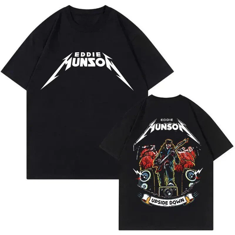 Rock Punk Eddie Munson Graphic T-shirts The Demo Graphic T-shirt High-end Luxury Unisex Style Both of Men and Women
