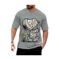 Disney Spoony Man Short Sleeve Tee Y2K Clothes Men's T Shirts Boys Tee Tops T-shirt New Streetwear Youngla Male Casual Shirt Top