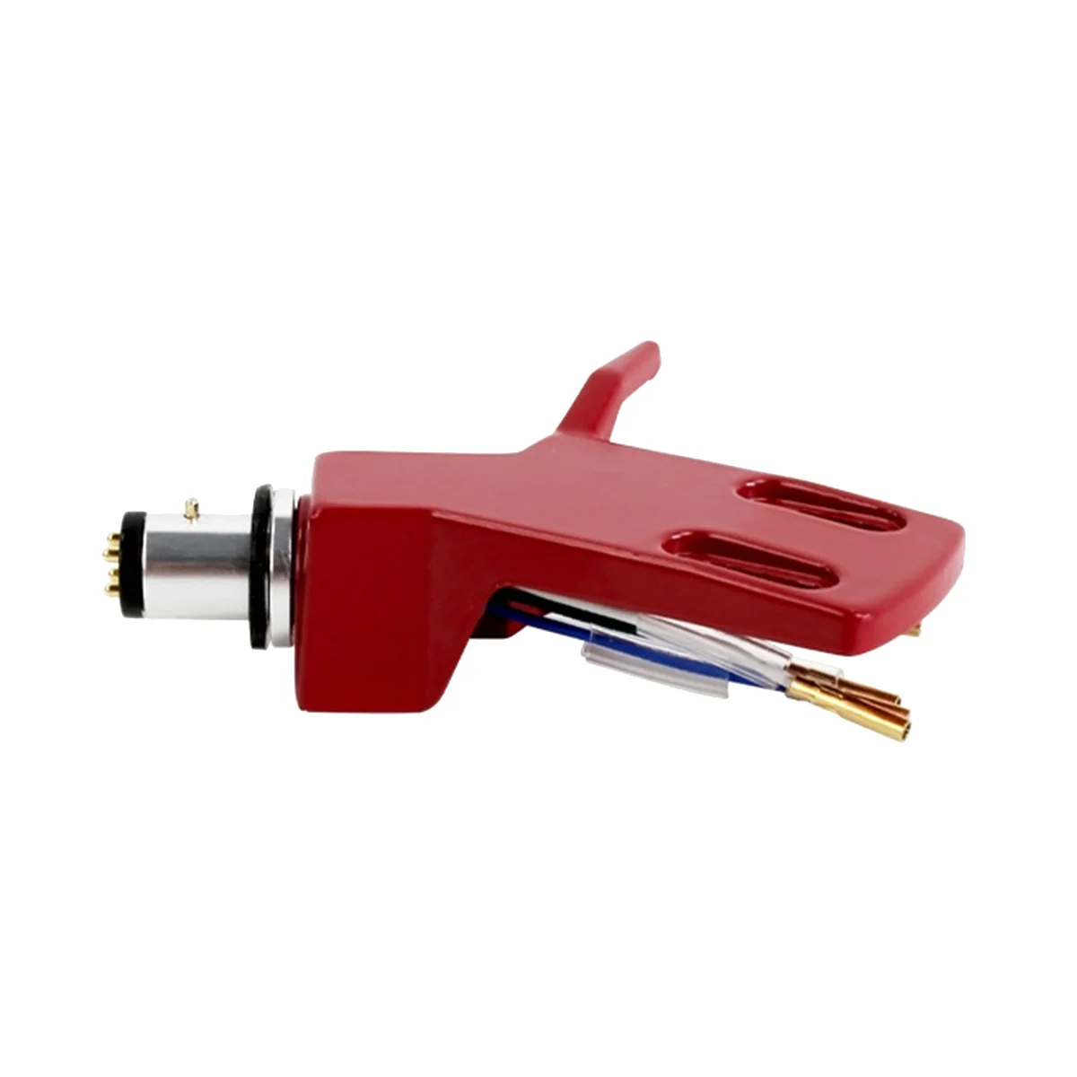Turntable Headshell Aluminium Alloy Headshell Record Turntable Needle Replacement Phono Stylus Cartridges Rack Red