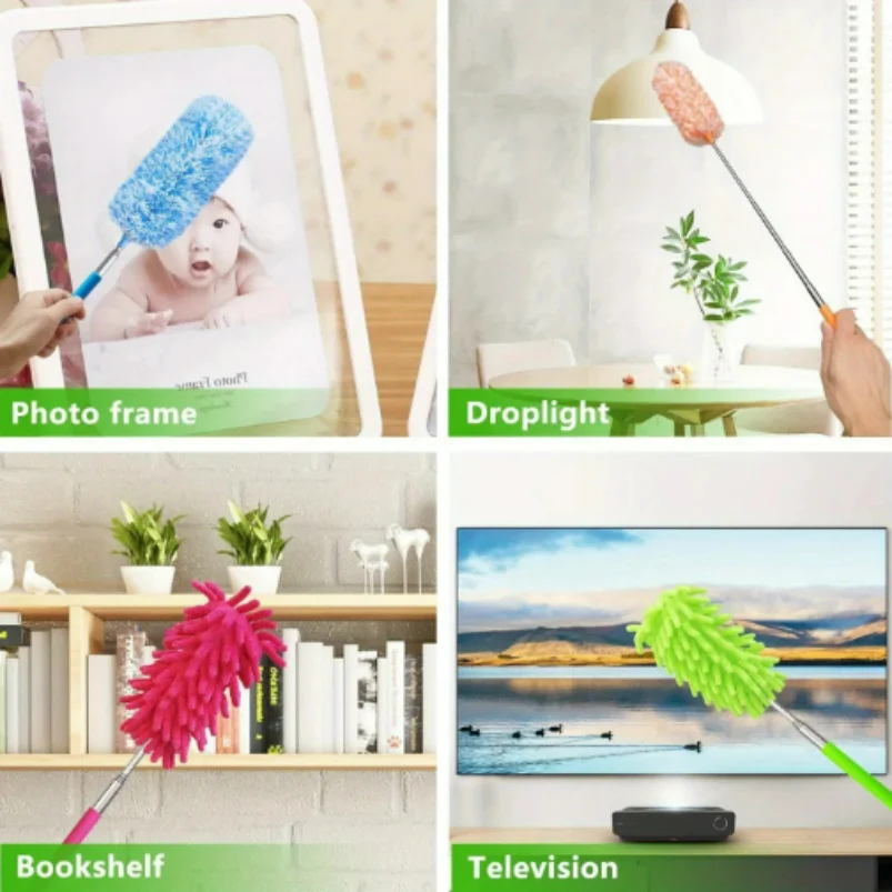 منفضة ريش من الألياف الدقيقة قابلة للتمديد والغسل، أداة تنظيف من الألياف الدقيقة قابلة للتمديد والغسل، منفضة صغيرة للتنظيف