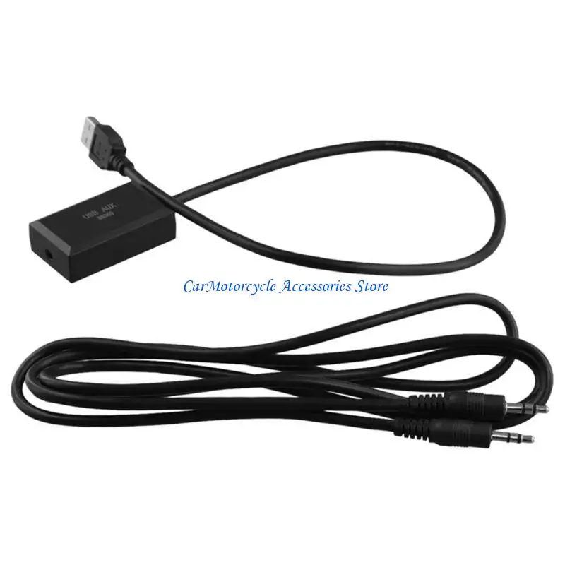 

P04D Car USB Stereo Connector Extension Plugs and Play Suitable for Clear Sound Seamlessly Music Streaming Easy Installation