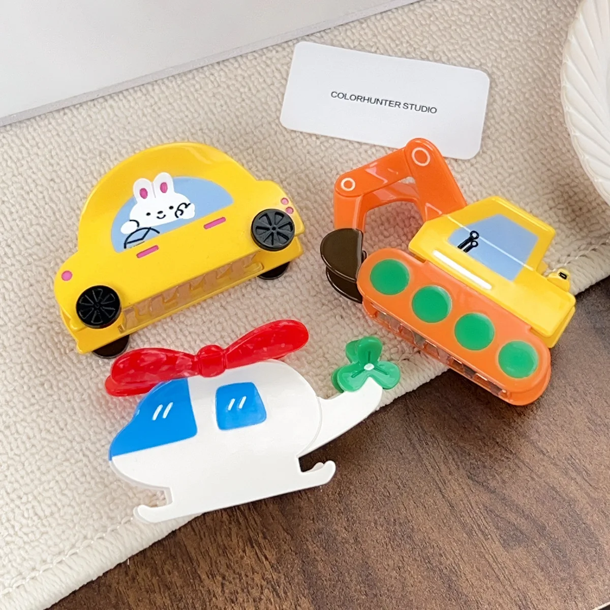 New fashion car grab clip creative design helicopter cute disc hair shark clip headgear hair grab hairpin woman
