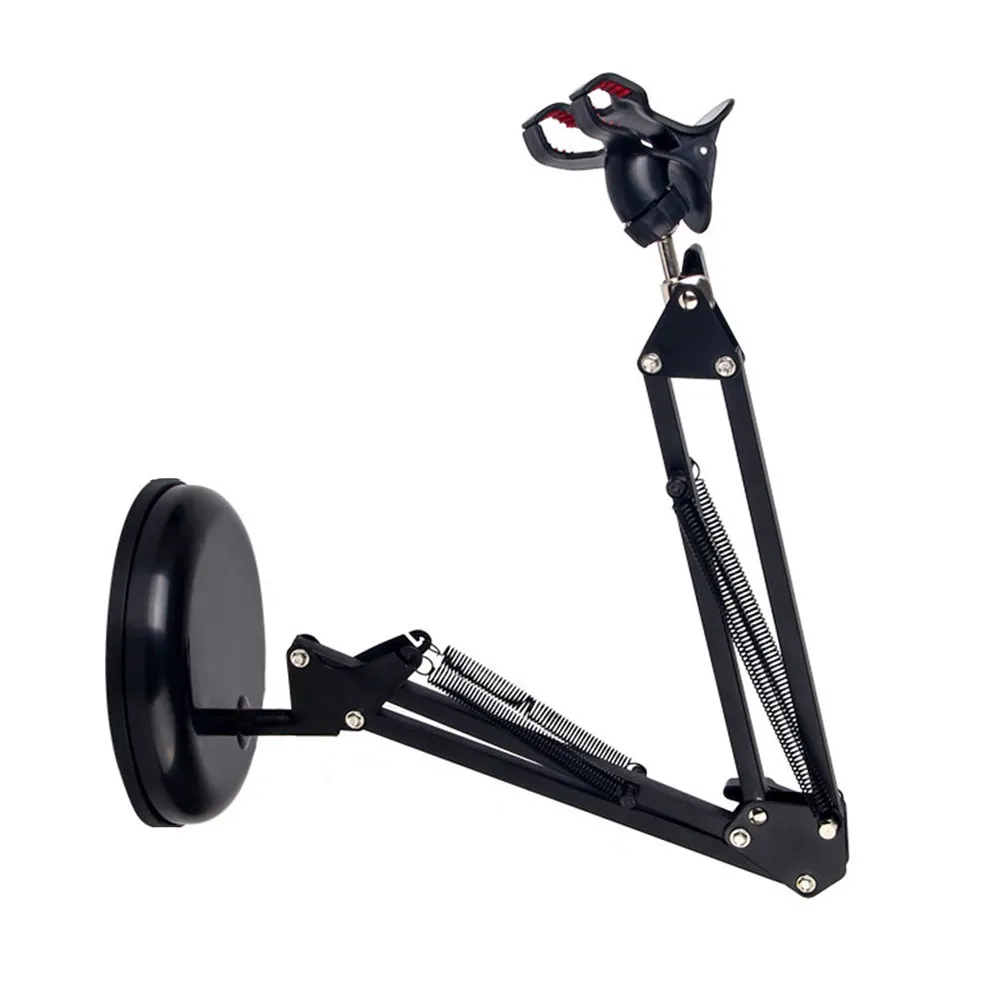 Adjustable Suspension Boom Scissor Arm Stand for Mobile Phone Microphone 360 Degree Rotation Thickened Base Studio Broadcast