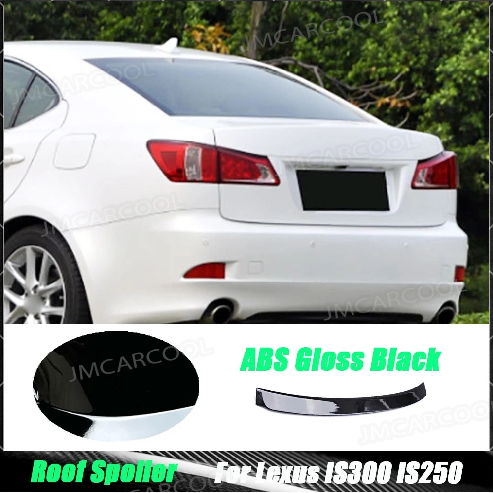 

Спойлер на задний бампер для Lexus IS300 IS250 2005-2012, глянцевый черный, на крышку багажника, в стиле «утиный хвост», элементы обвеса