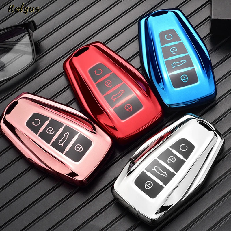 

TPU Car Remote Key Case Cover Fob for Geely Coolray Atlas Boyue NL3 Emgrand X7 EX7 SUV GT GC9 Borui Protector Shell Keyless