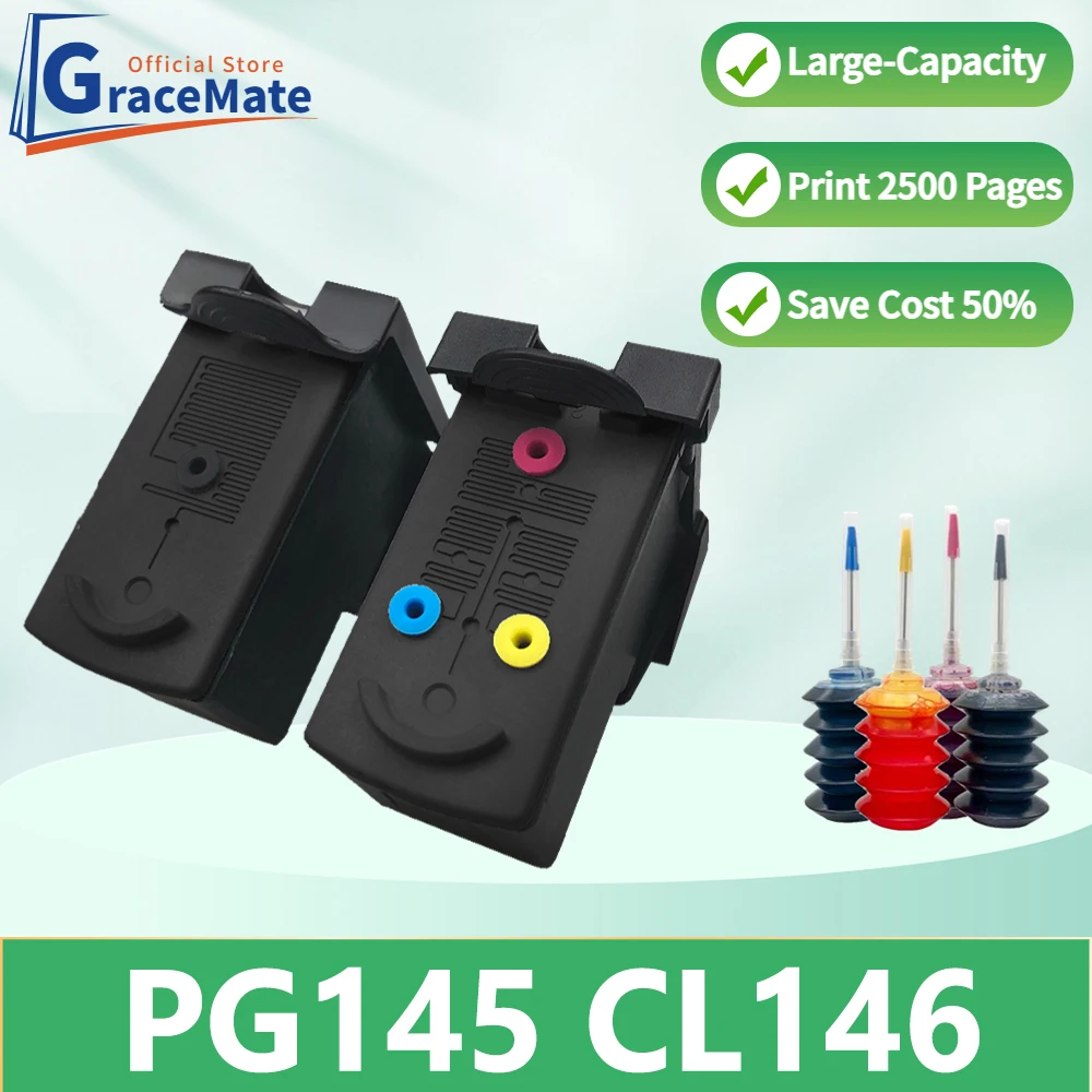 

PG145 CL146 Remanufactured Replacement Ink Cartridge for canon printer pixma cartridge MG2410 MG2510 IP2900 TS3110 IP2810 MG3010