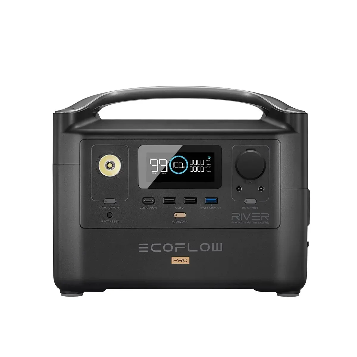 

Портативная электростанция ECOFLOW RIVER Pro, 720 Втч, несколько устройств, зарядка 0–80% в течение 1 часов для кемпинга, автофургона на открытом воздухе
