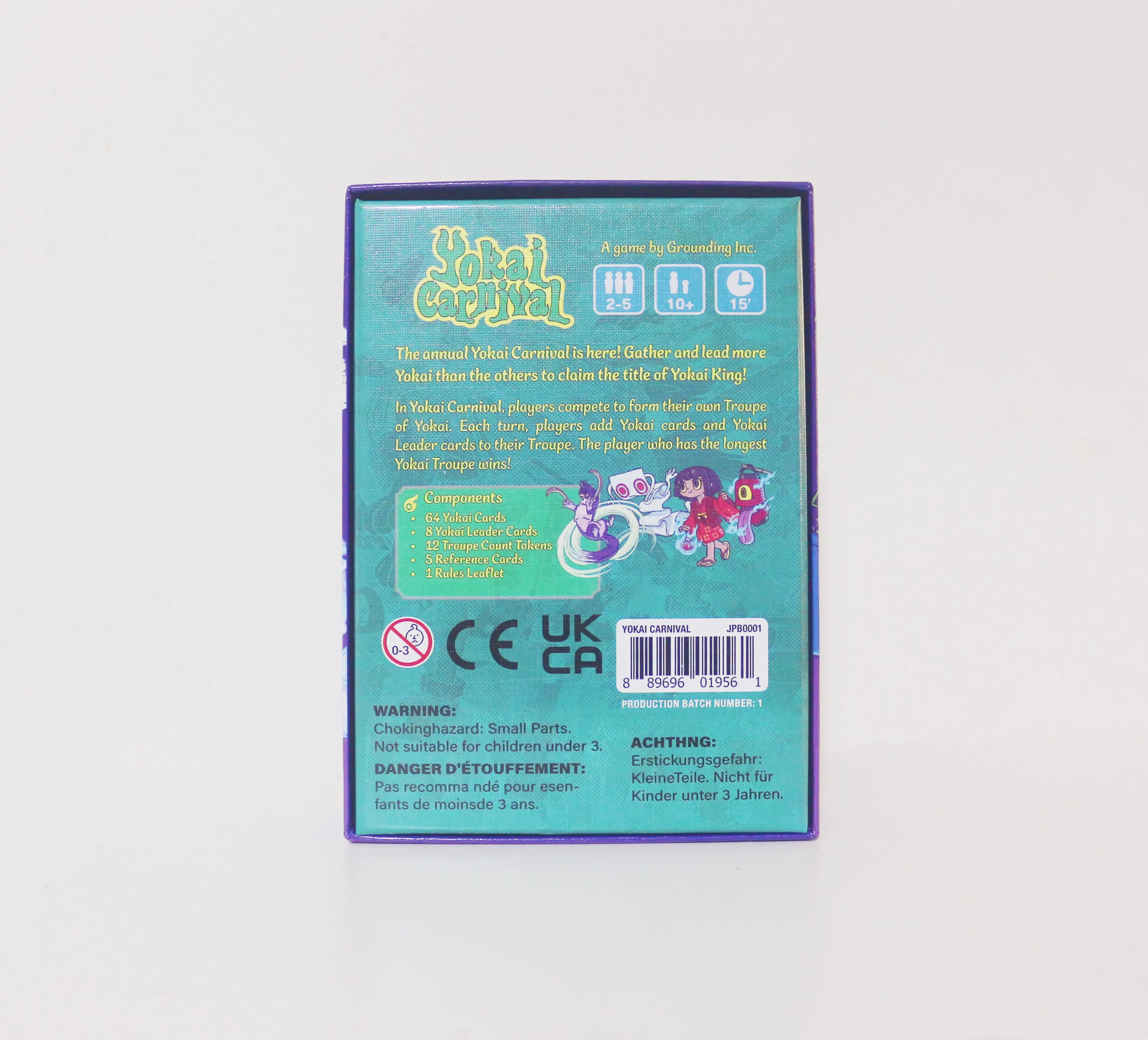 Yokai Carnival Board Game | Exciting STRATEGIC FAST-PACED GAME | 2-5 Players | 15 Minutes Playing Time