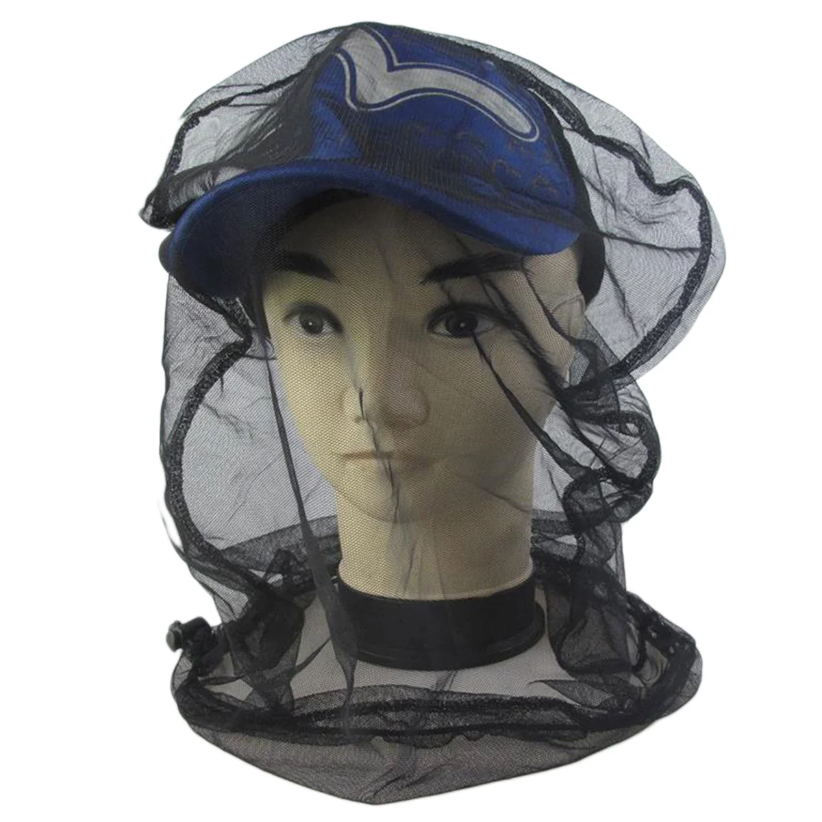 

2Pcs Mosquito Head Net Hat Ultra Fine Mesh Lightweight Insect Repellent Hood for Beekeeper Outdoor Hiking Camping