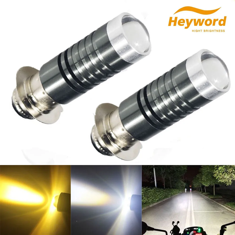 10000Lm H4 LED Moto H6 BA20D LED Motorcycle Headlight Bulbs CSP Lens White Yellow Hi Lo Lamp Scooter Accessories Fog Lights 12V