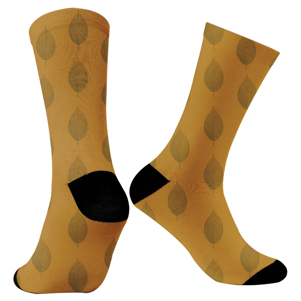 Winter Warm Printed Creative Socks Cycling Casual Socks 2024 New Color Flower Print Cotton Socks