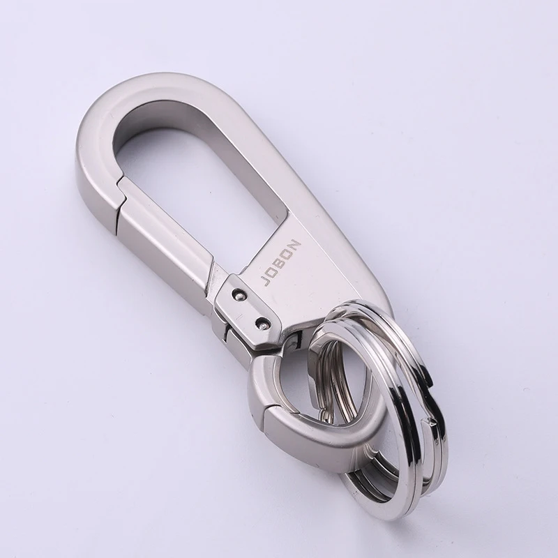 Metal Keychains for Men Key Ring Waist Keyring Hanged Key Holder Fashion Women Keychains with Two Rings Car Accessories