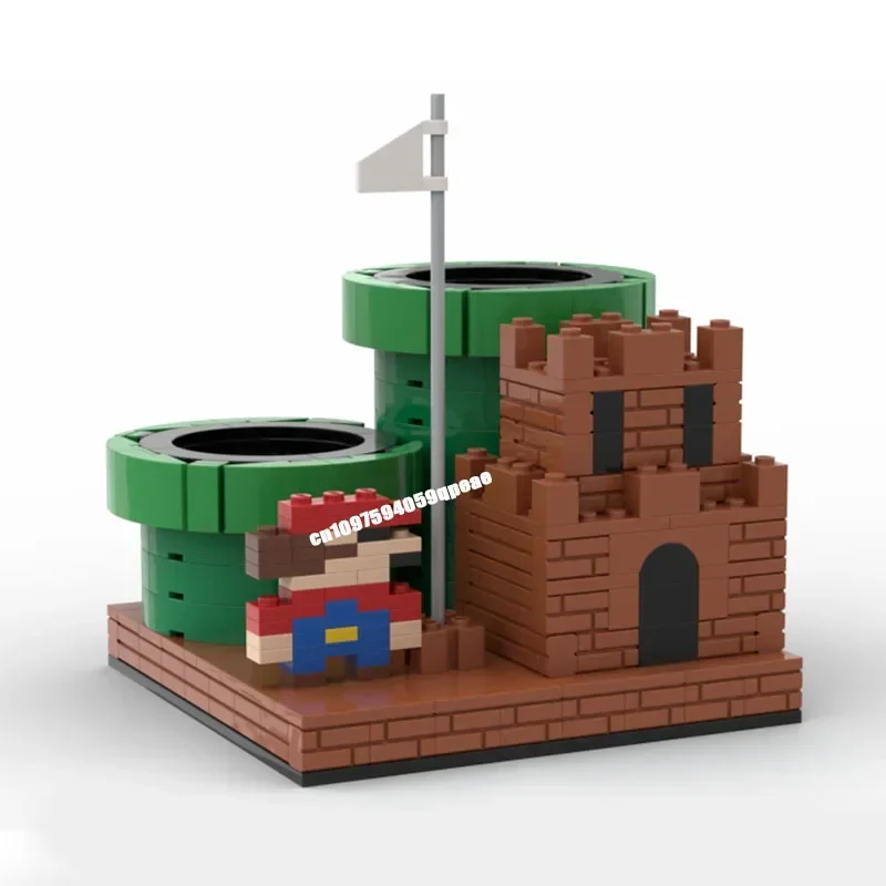 جديد الشهيرة سوبر سباك لعبة سلسلة حامل القلم الرصاص Moc عرض نموذج مخصص لغز Diy الأفكار الإبداعية الاطفال اللعب هدايا عيد الميلاد