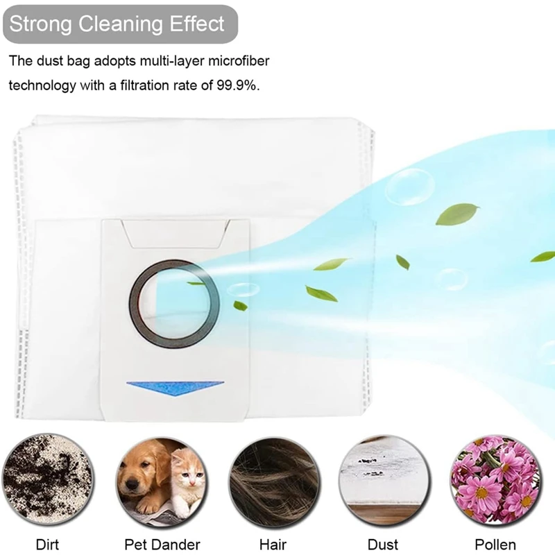 21PCS For Ecovacs Deebot T20 / T20 Max / T20 Pro Vacuum Replacement Parts Accessories Main Side Brush Mop Cloth Filter Dust Bag