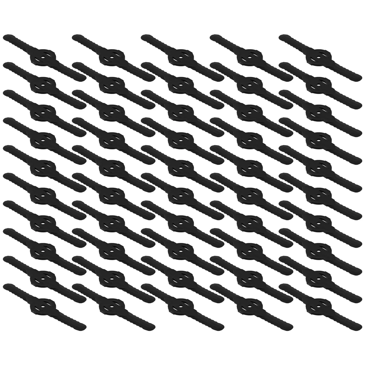 The New 50Pcs Plastic Grass Trimmer Blades Lawn Mower Blade Cordless Trimmer Garden Tool Lawn Mower Trimmer Accessories